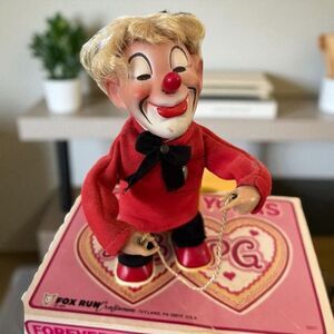 Vintage RARE CARL GERMAN WINDUP YO YO CLOWN